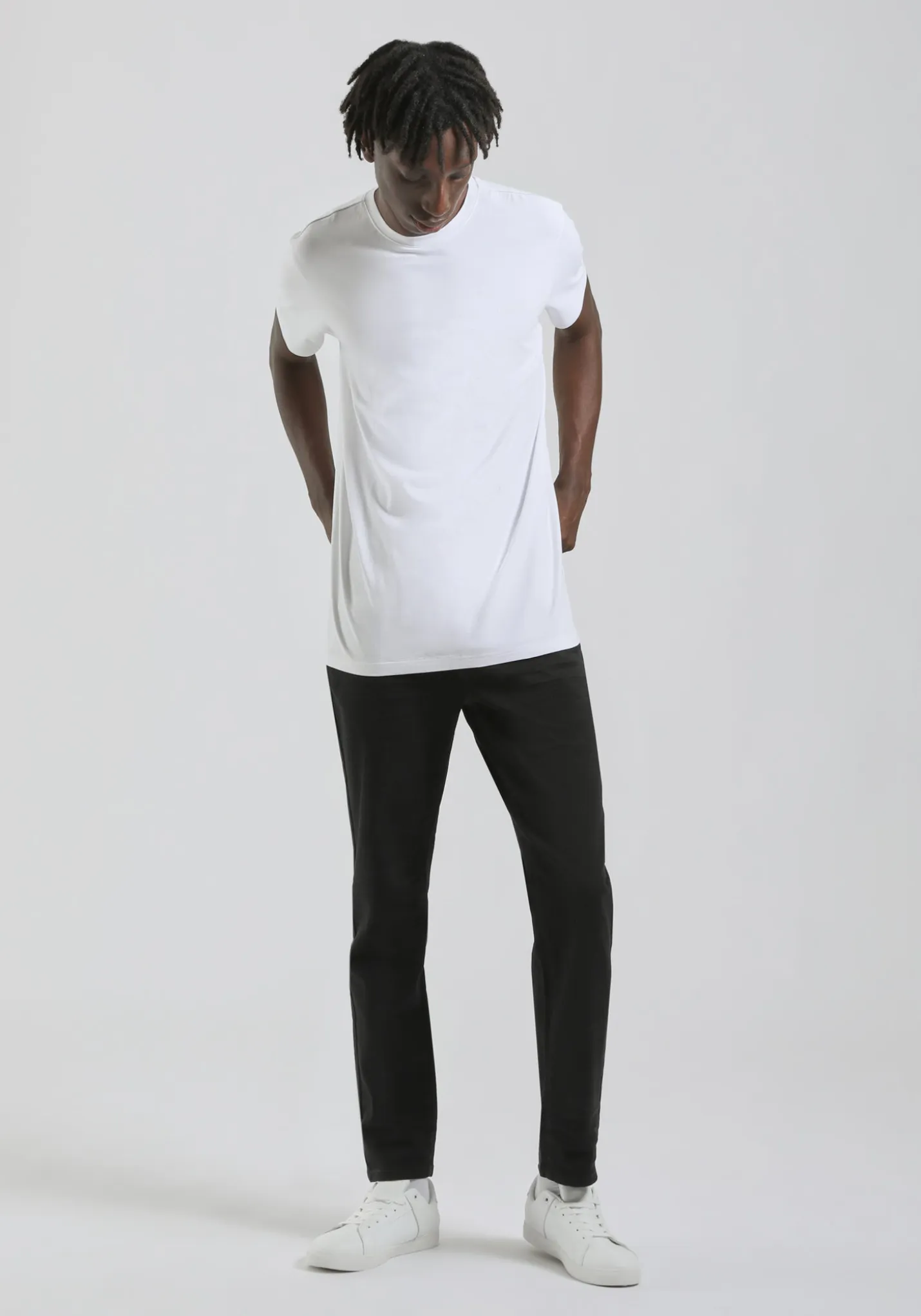 Pantaloni cinque tasche in cotone