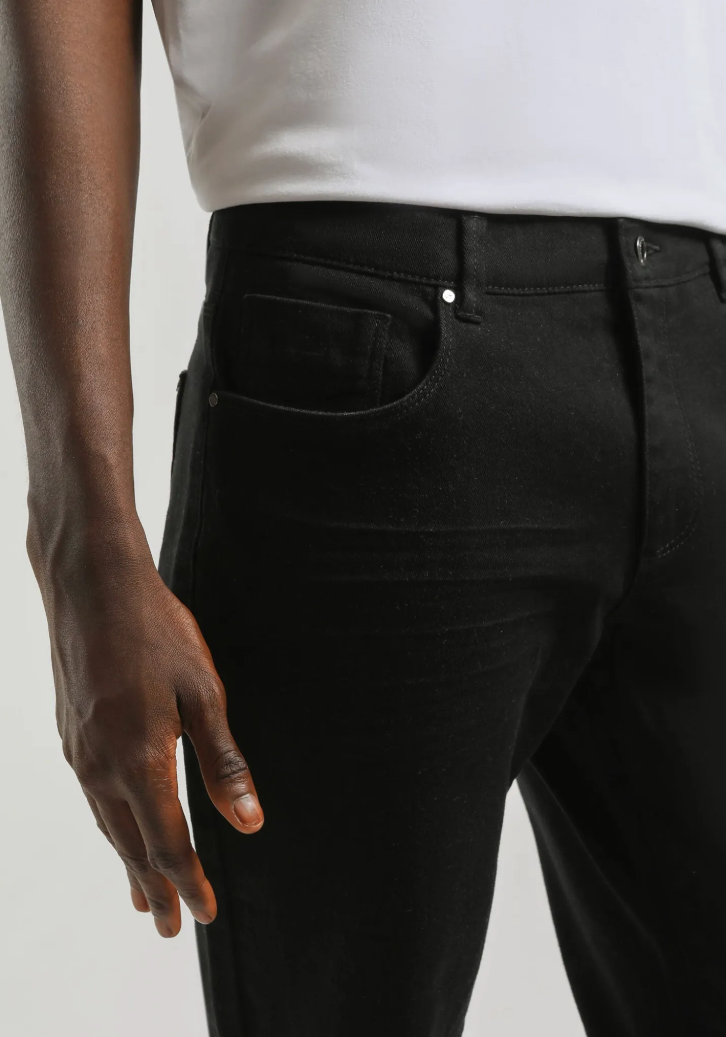 Pantaloni cinque tasche in cotone