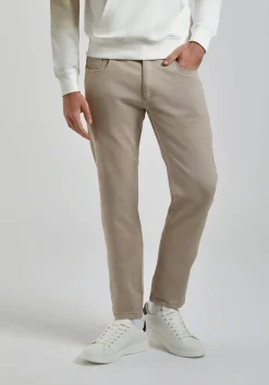 Pantaloni cinque tasche in cotone