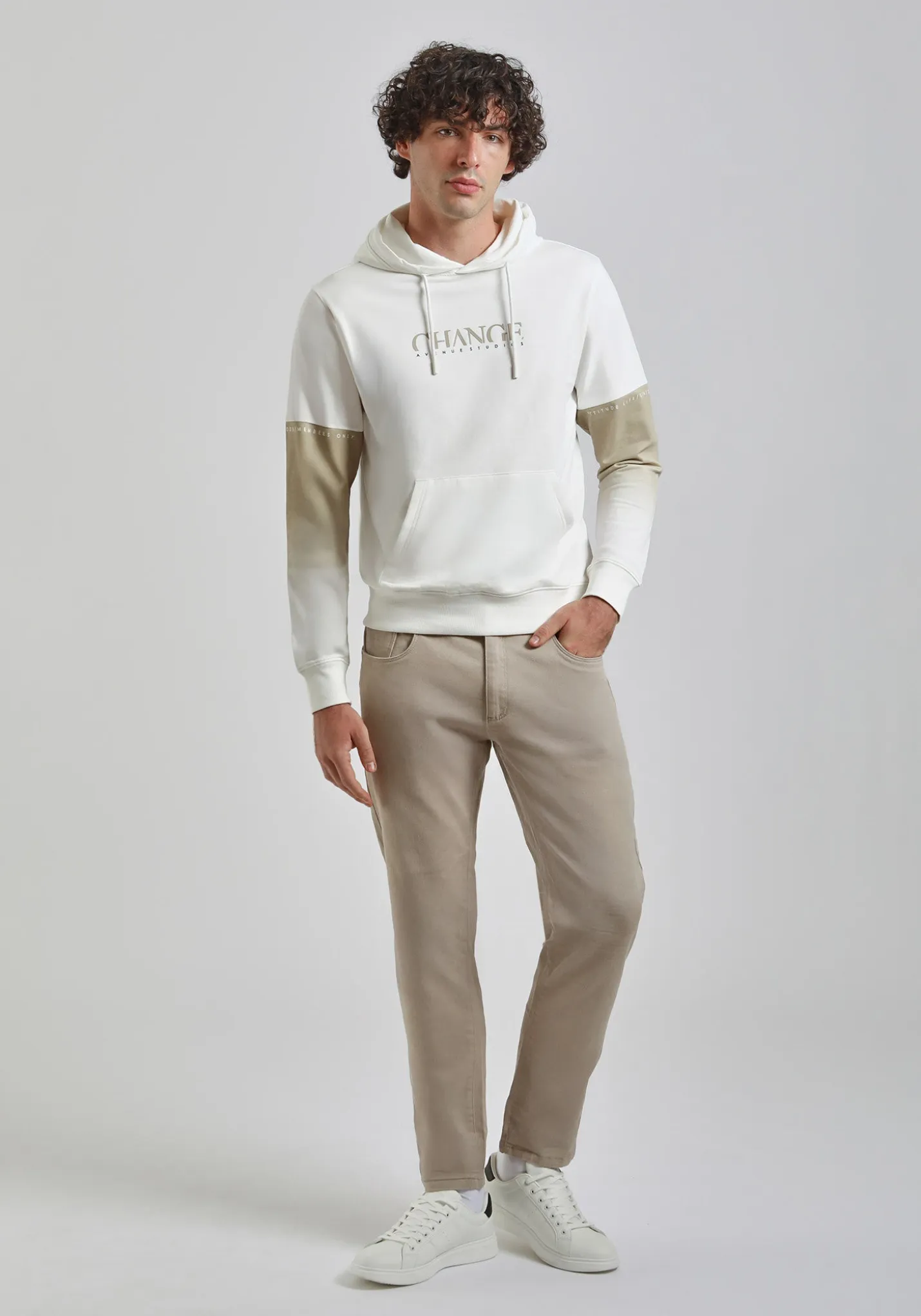 Pantaloni cinque tasche in cotone