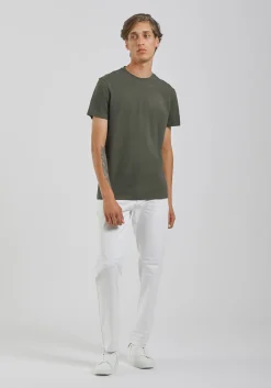 Pantaloni cinque tasche in cotone