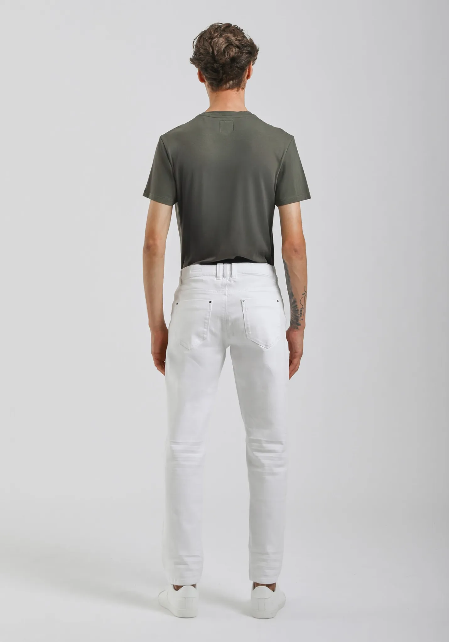 Pantaloni cinque tasche in cotone