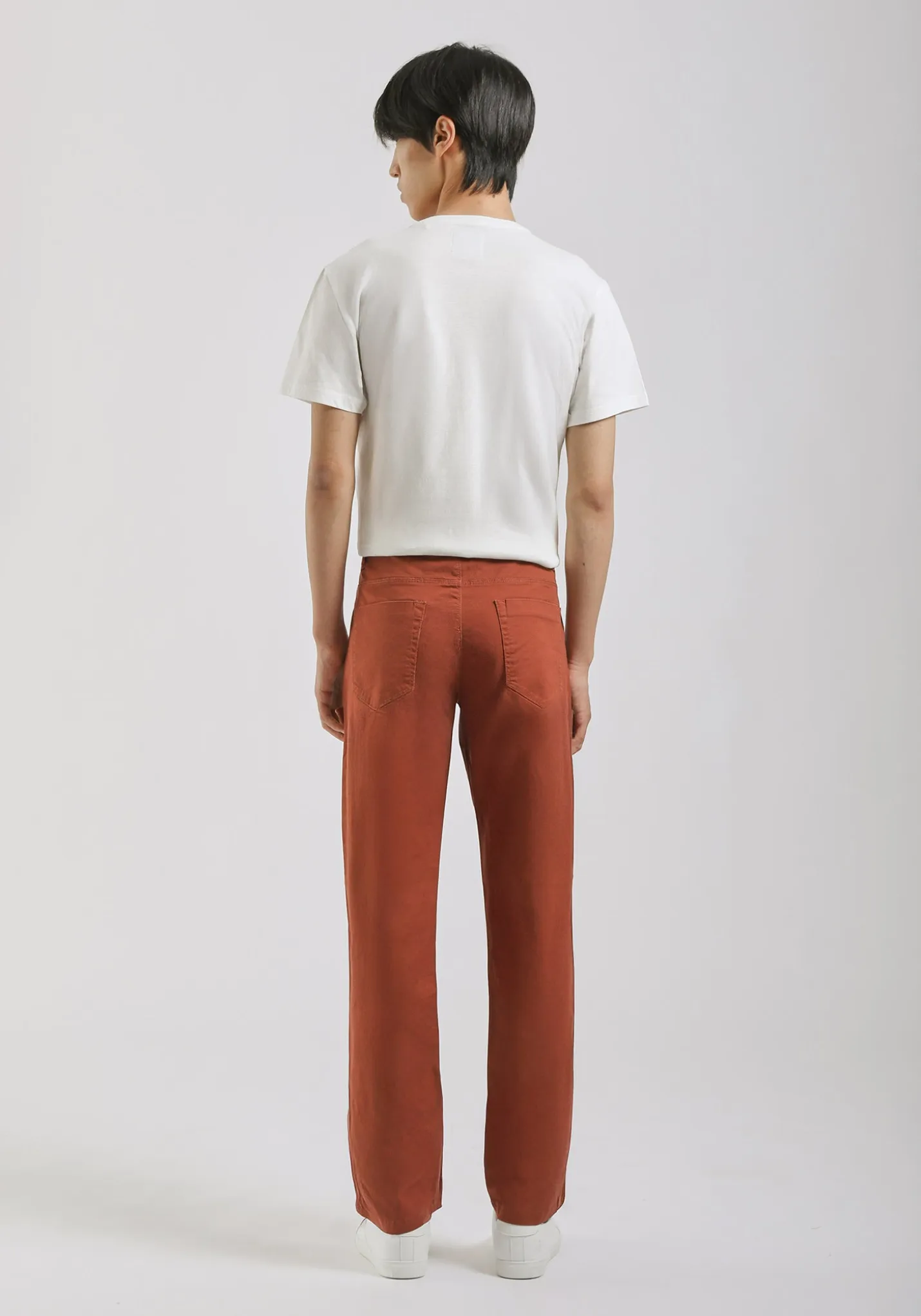 Pantaloni cinque tasche in cotone