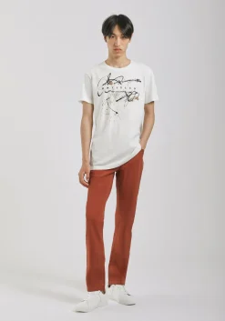 Pantaloni cinque tasche in cotone