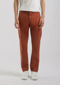 Pantaloni cinque tasche in cotone