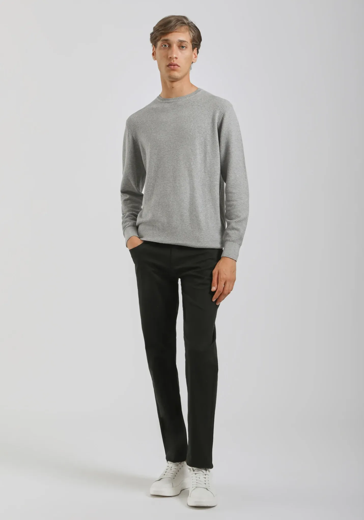 Pantaloni cinque tasche in cotone