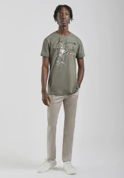 Pantaloni cinque tasche in cotone