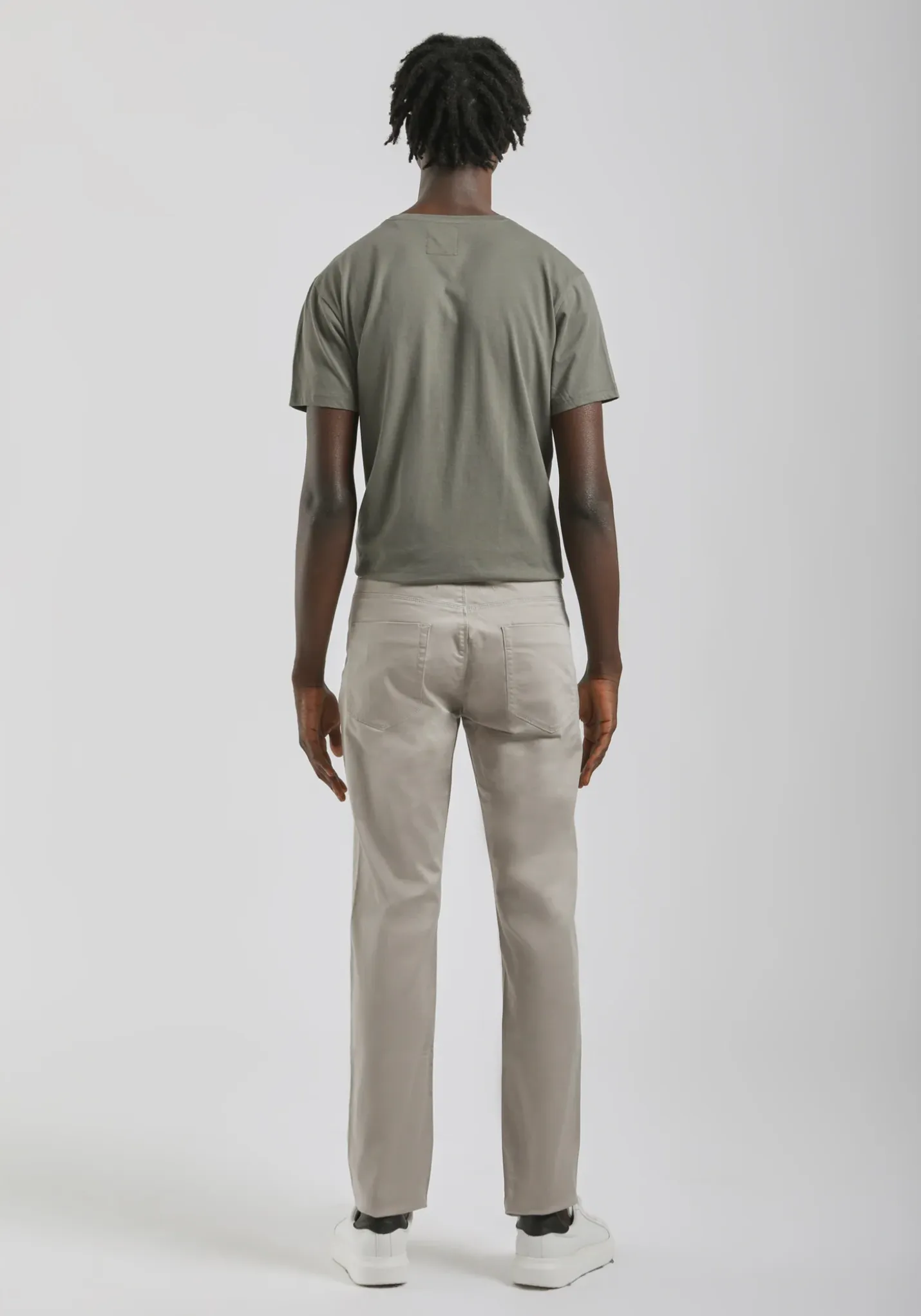 Pantaloni cinque tasche in cotone