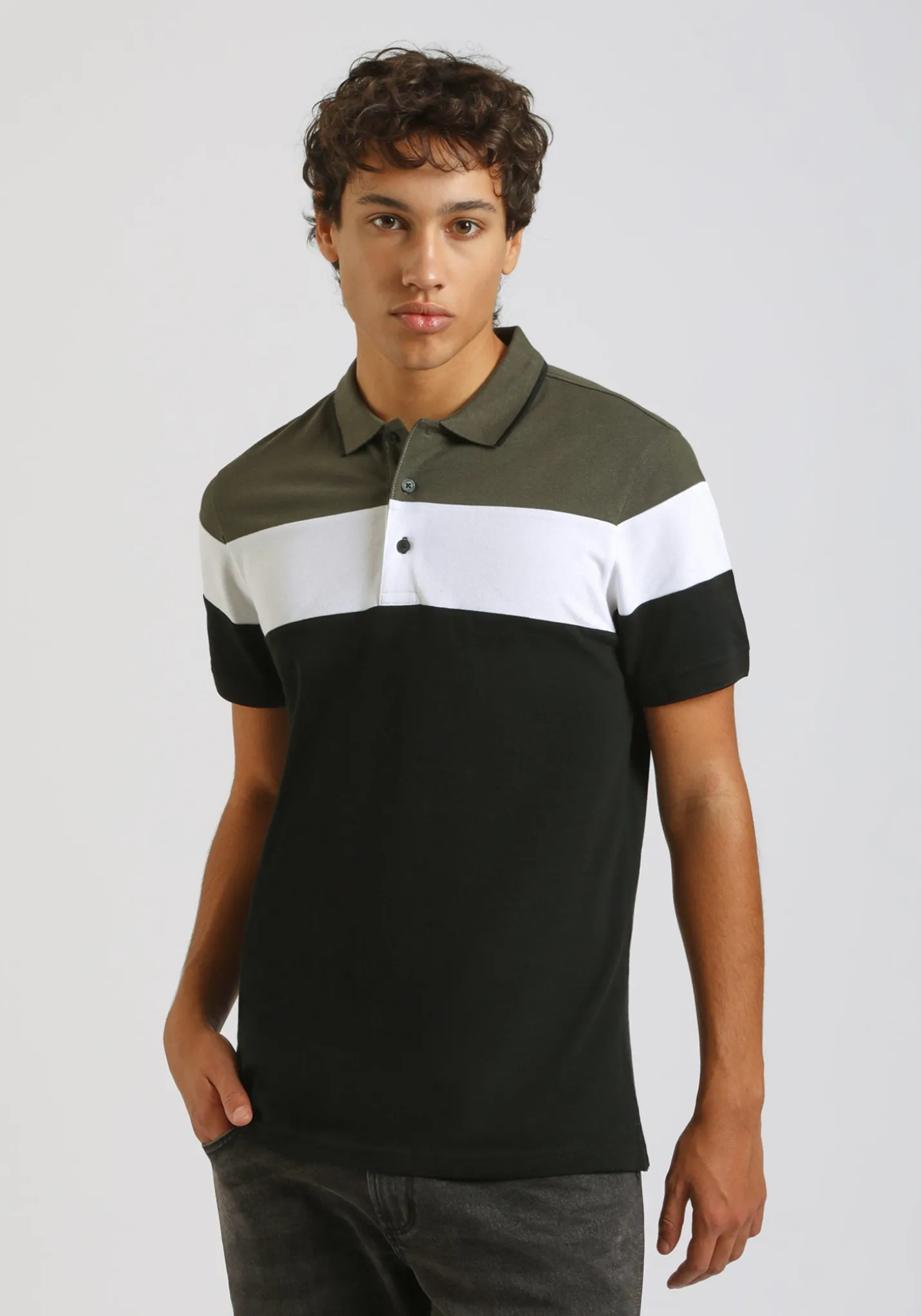 Polo colorblock