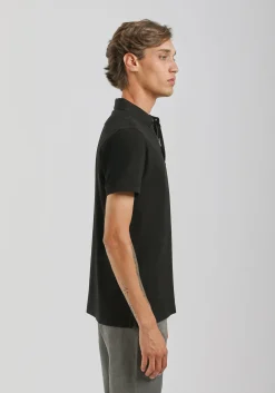 Polo con zip 100% cotone