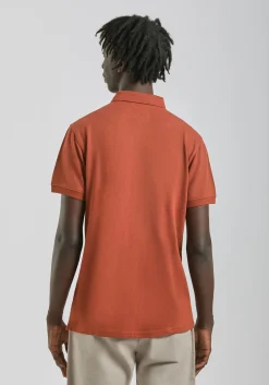 Polo con zip 100% cotone
