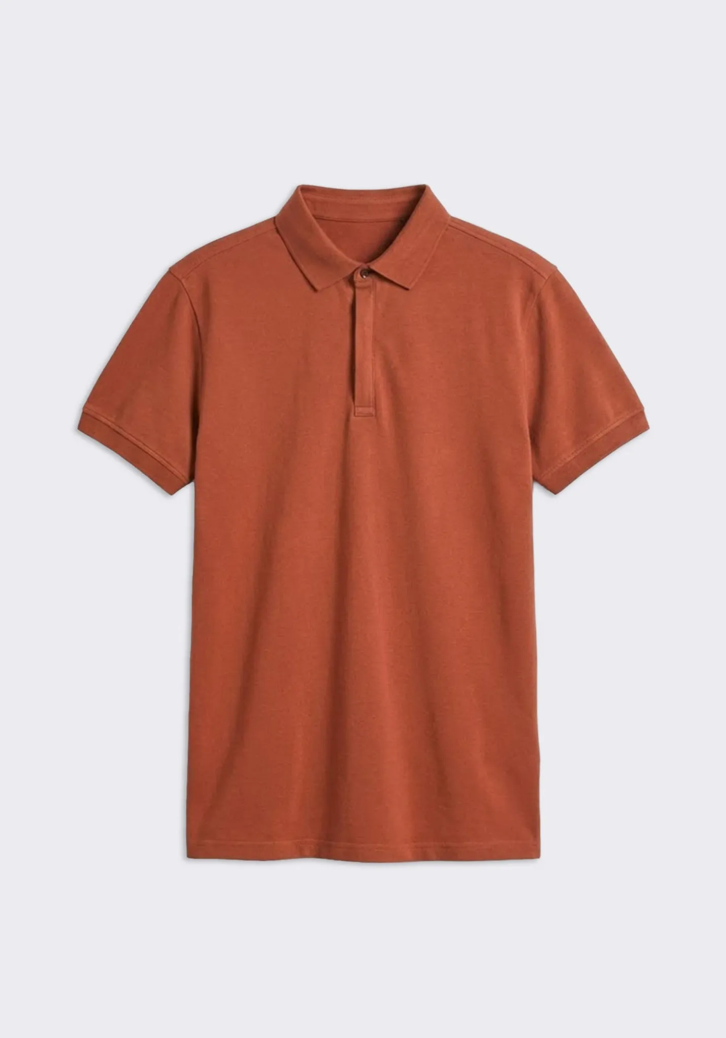 Polo con zip 100% cotone