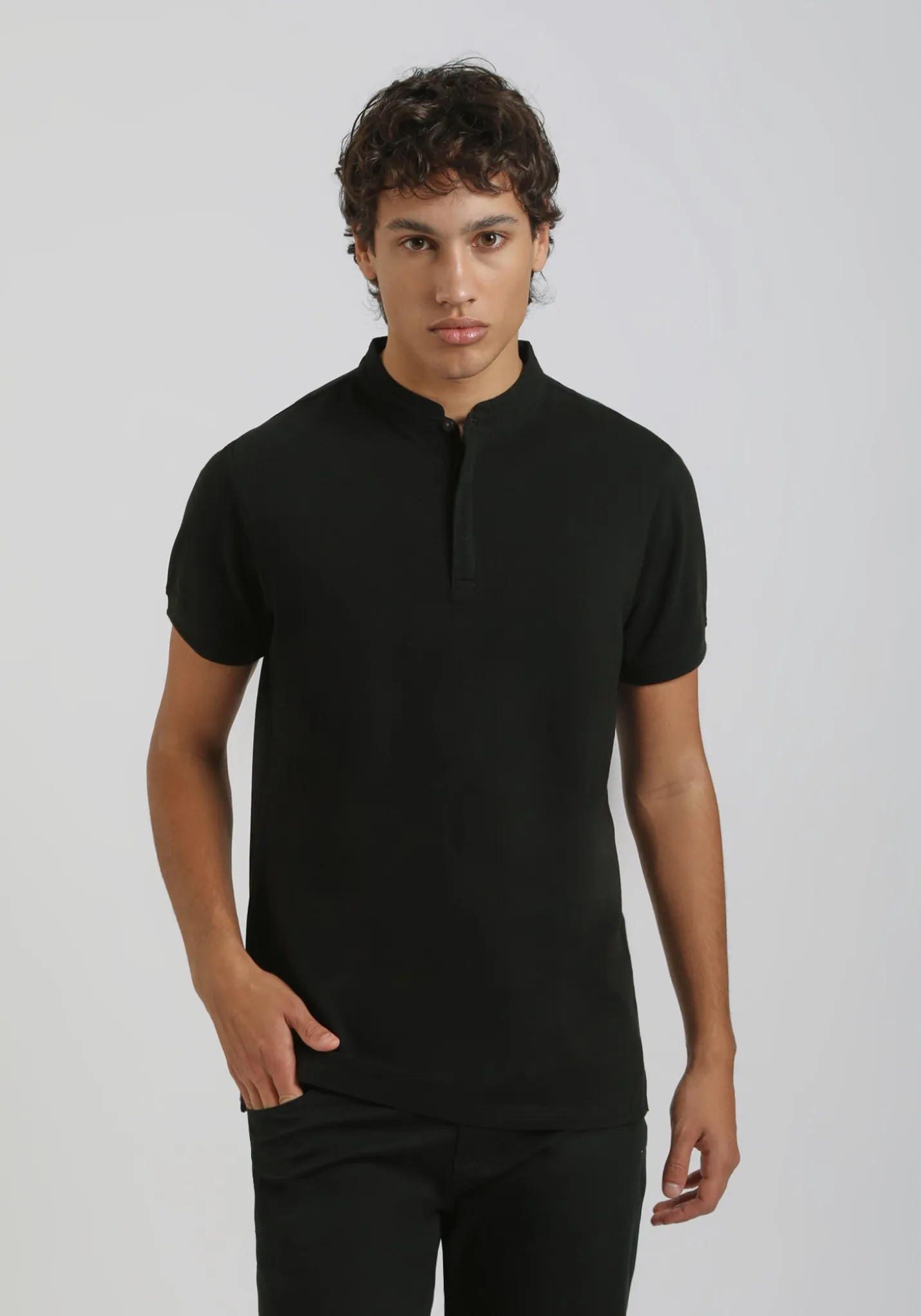 Polo coreana 100% cotone