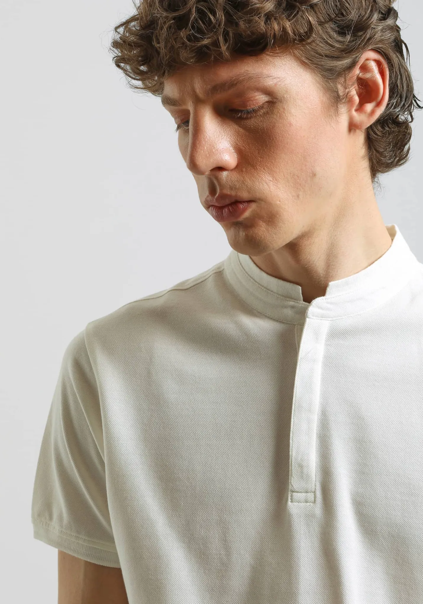 Polo coreana 100% cotone