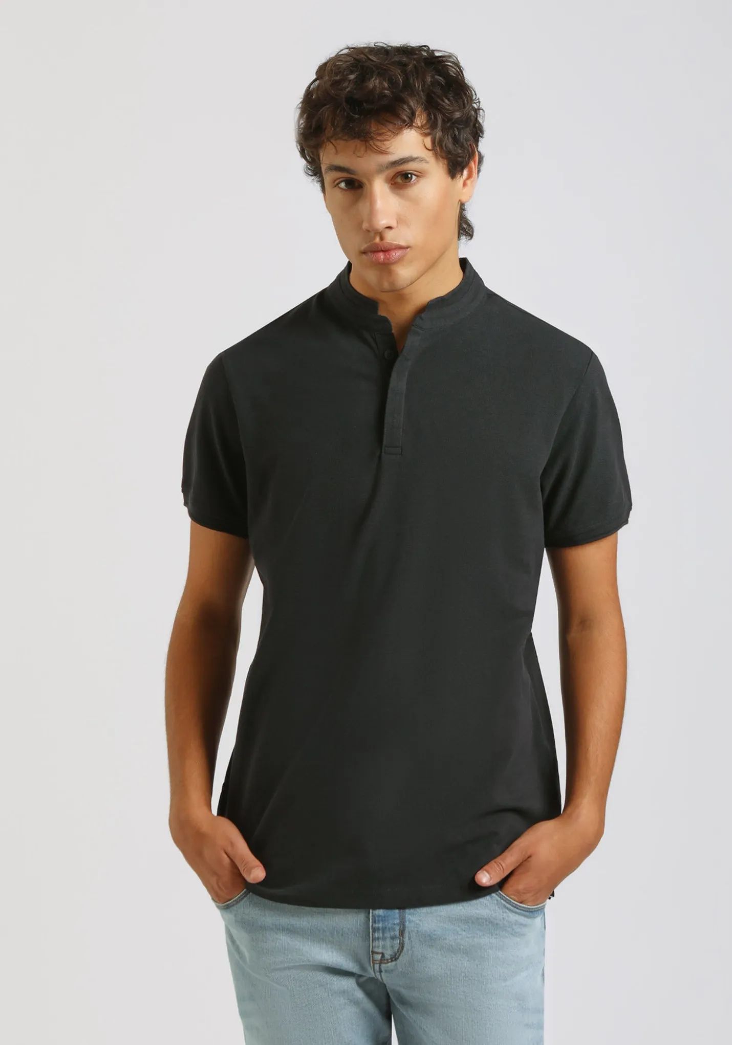 Polo coreana 100% cotone