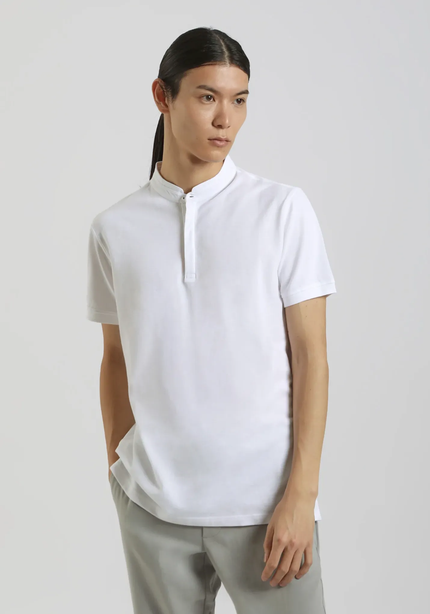 Polo coreana 100% cotone