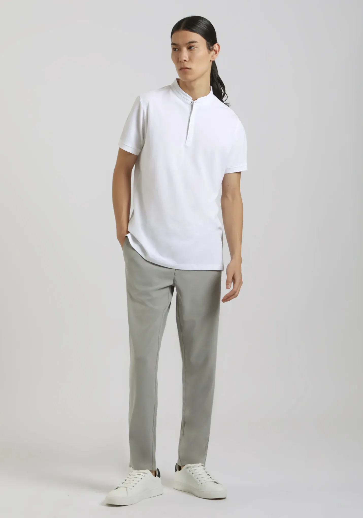Polo coreana 100% cotone