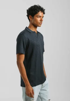 Polo effetto lino