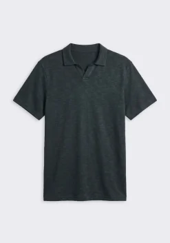 Polo effetto lino