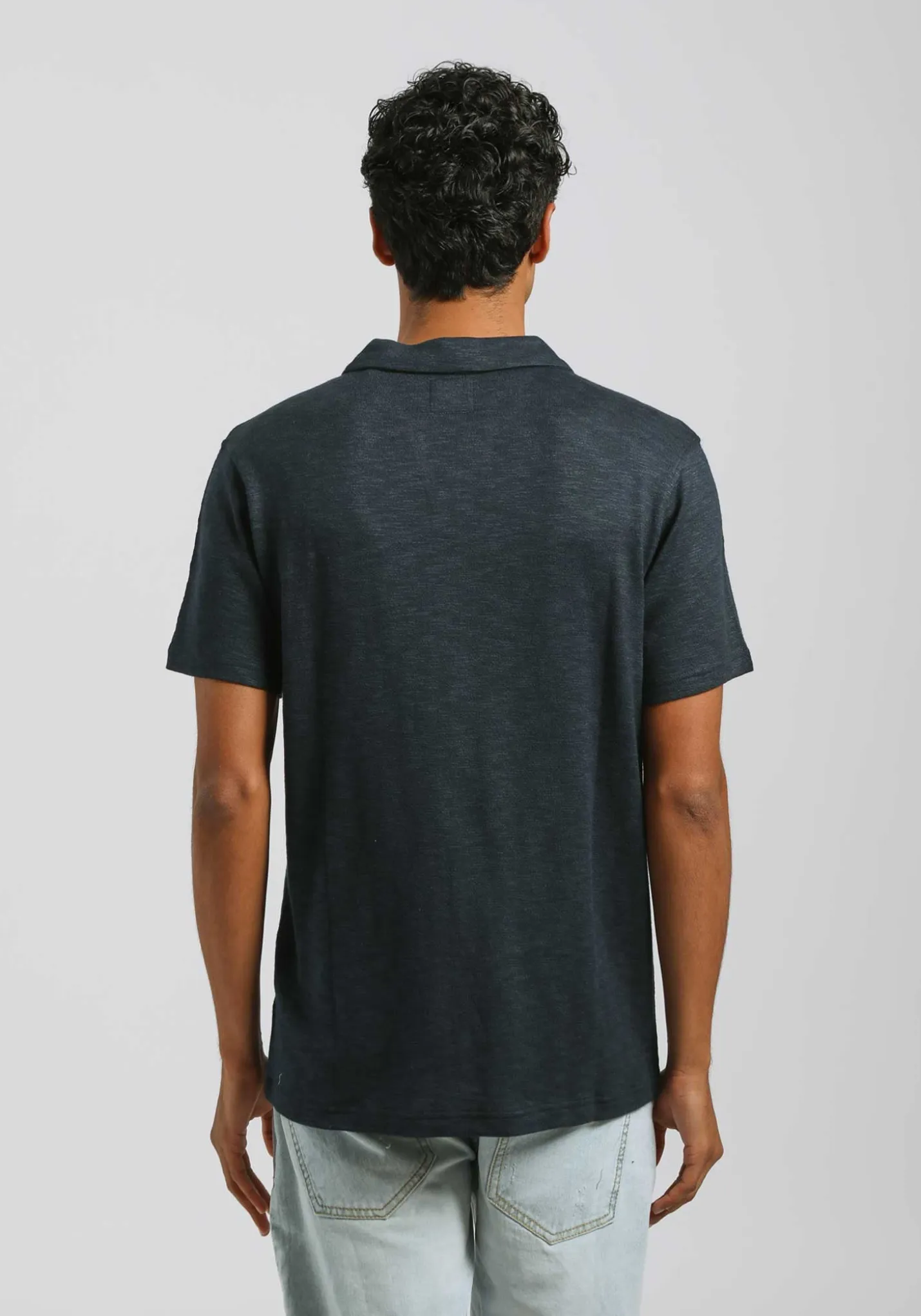 Polo effetto lino