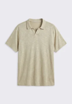 Polo effetto lino