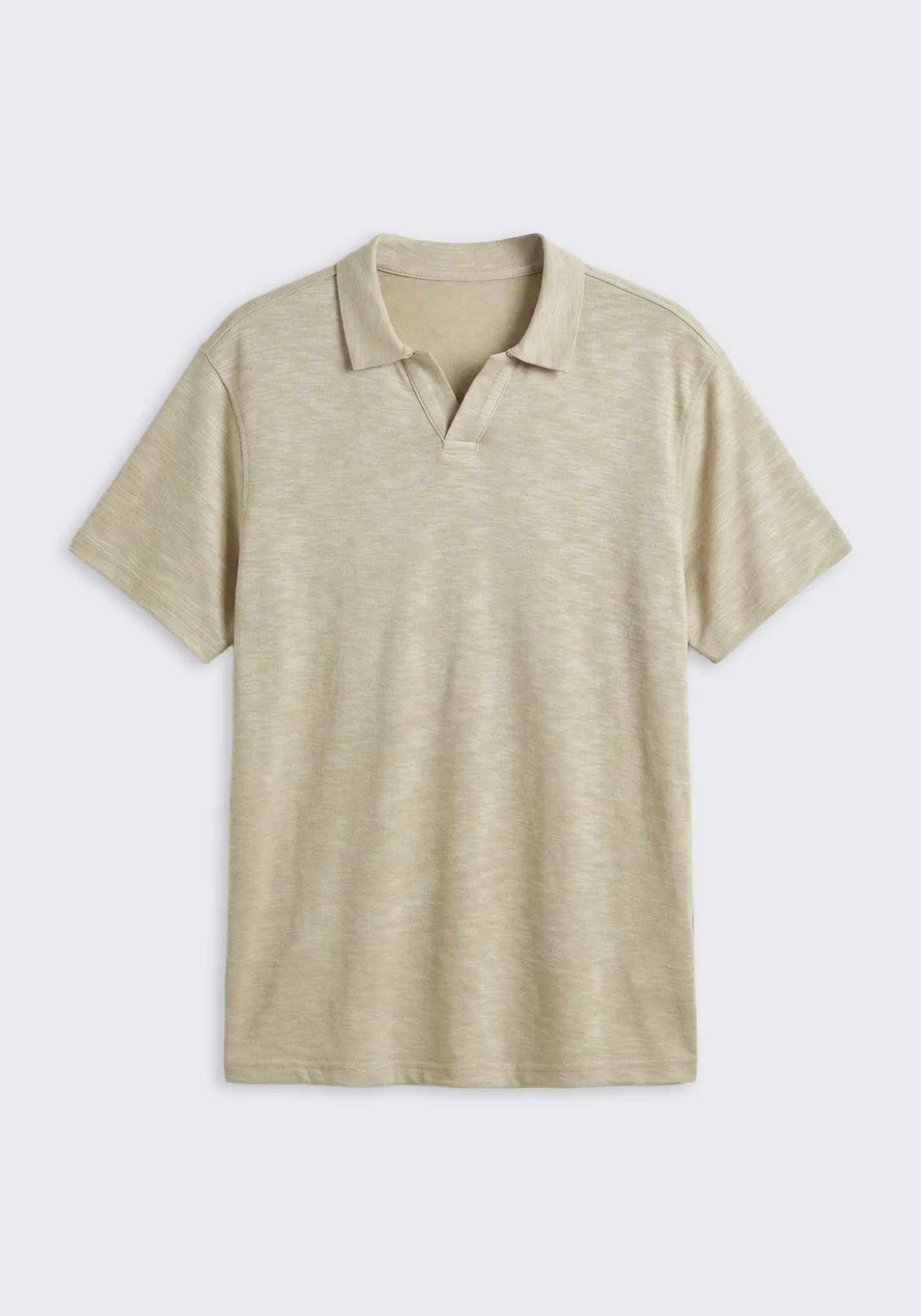 Polo effetto lino