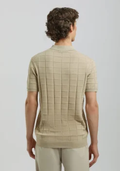 Polo in maglia a coste