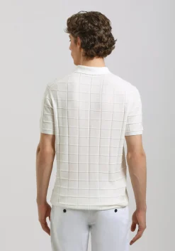 Polo in maglia a coste