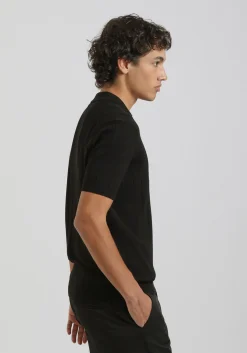 Polo in maglia a coste