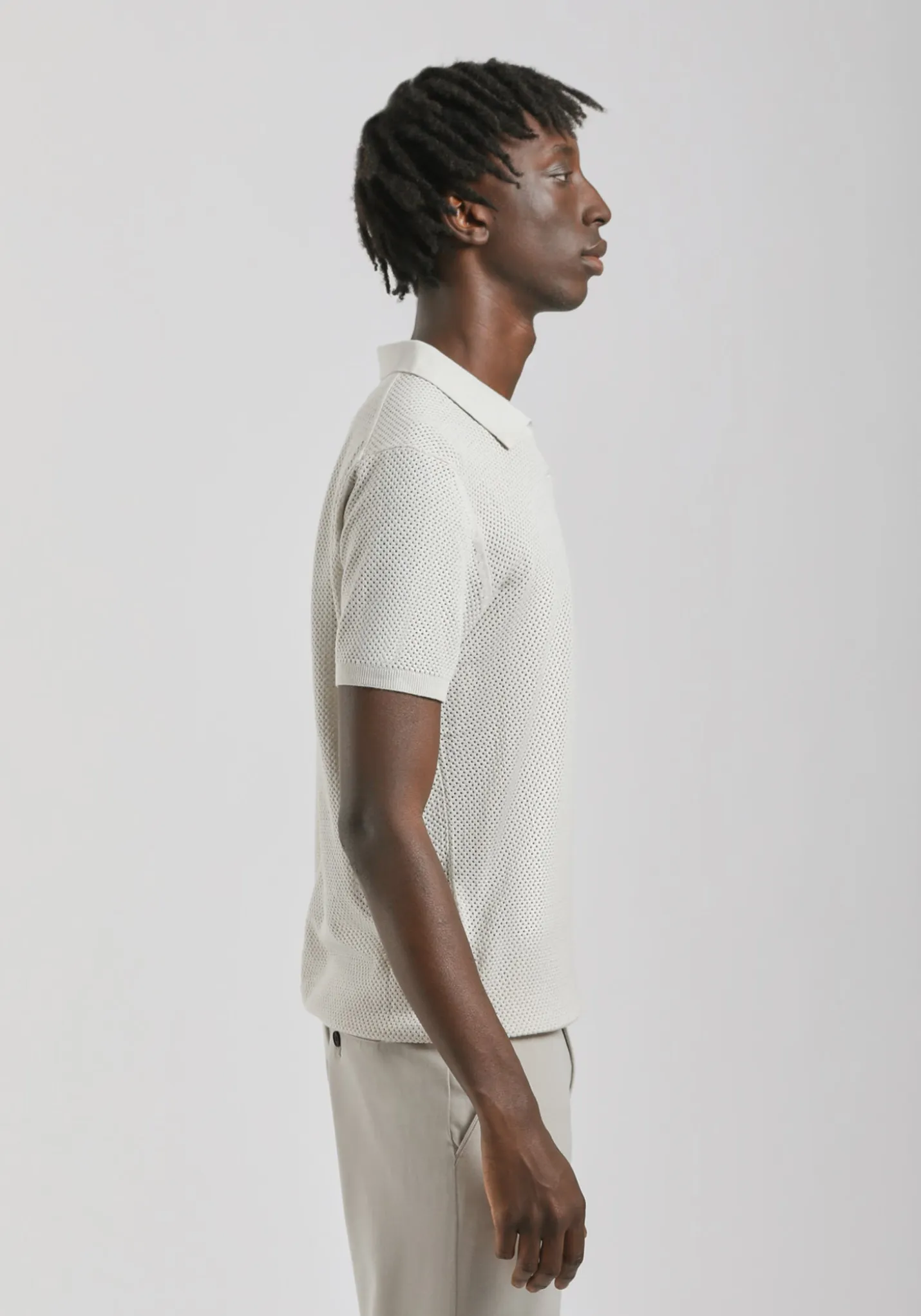 Polo in maglia forata