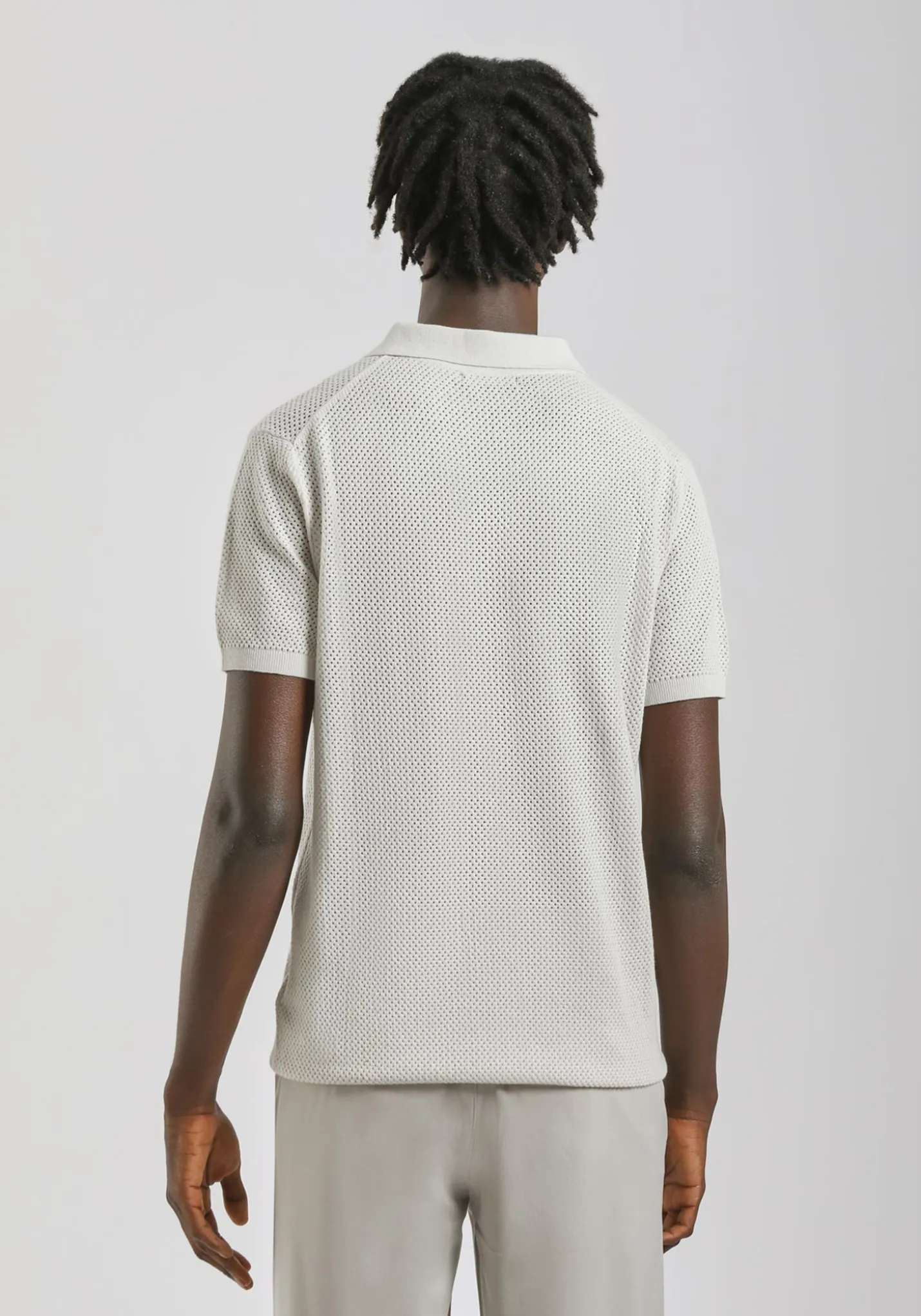 Polo in maglia forata