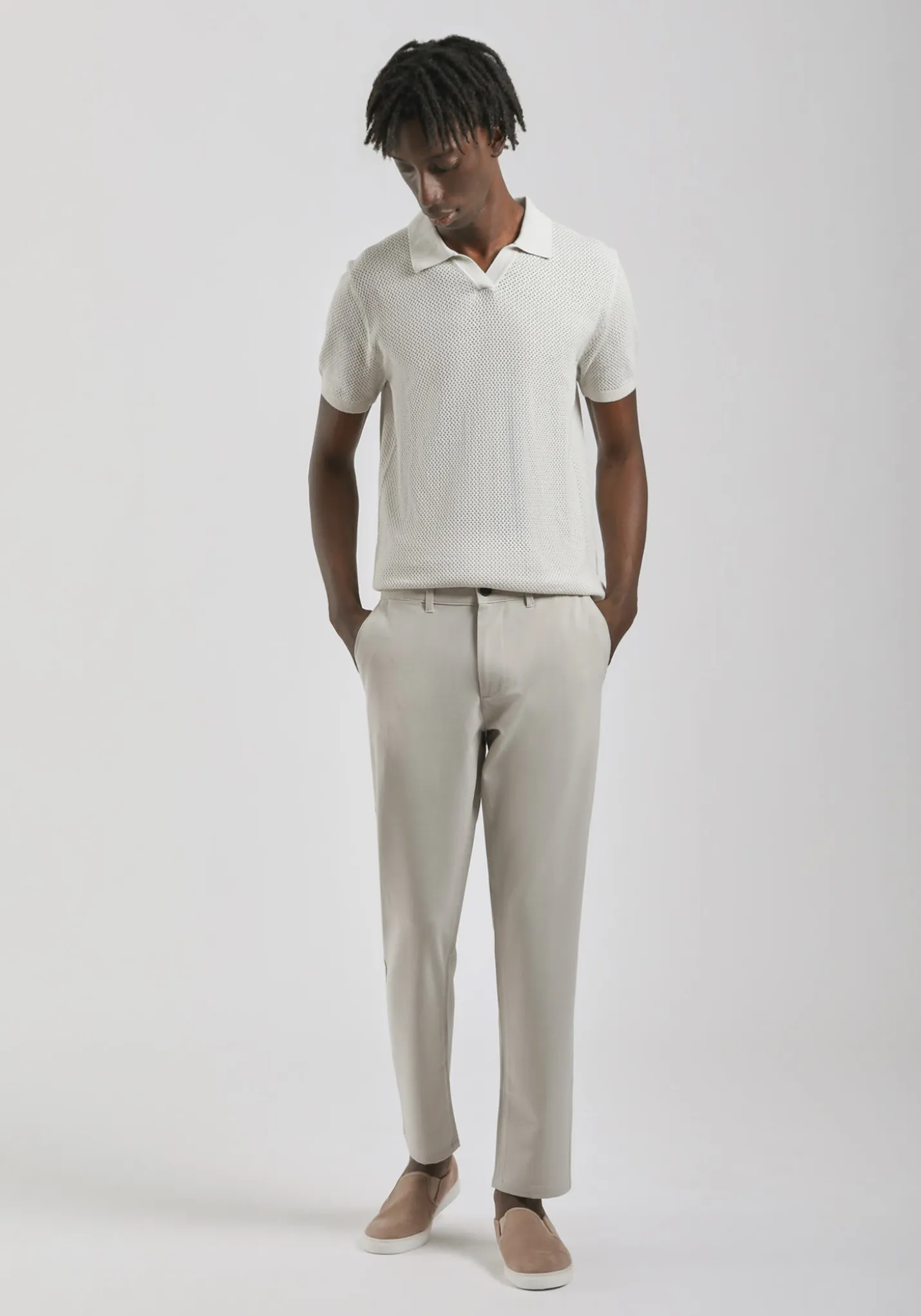 Polo in maglia forata