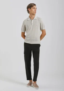 Polo in maglia forata