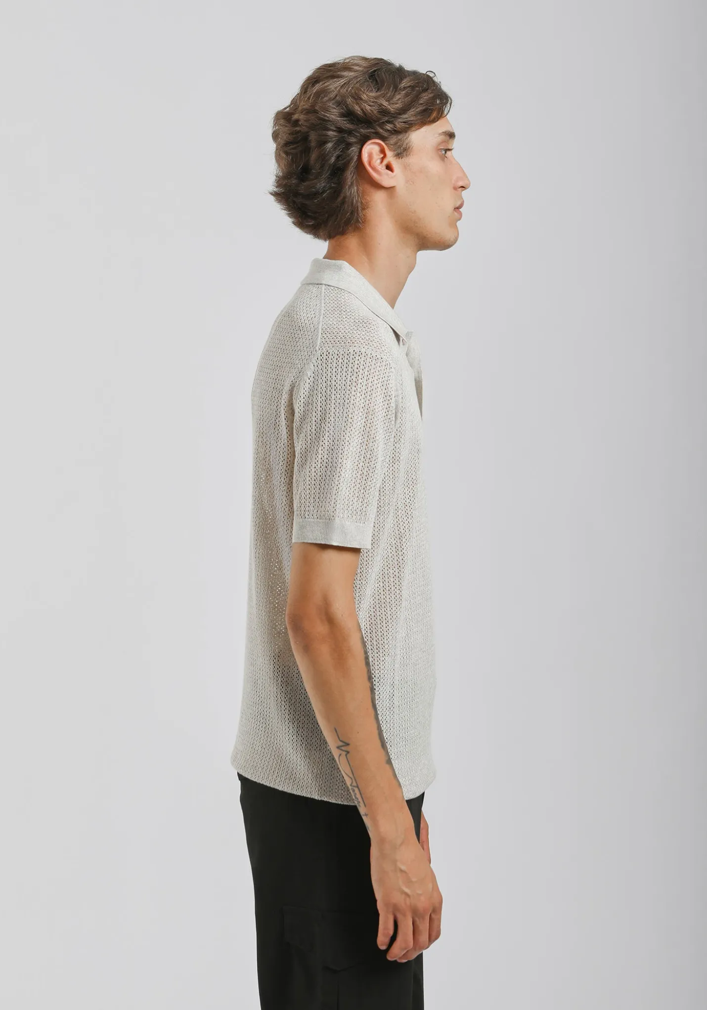 Polo in maglia forata