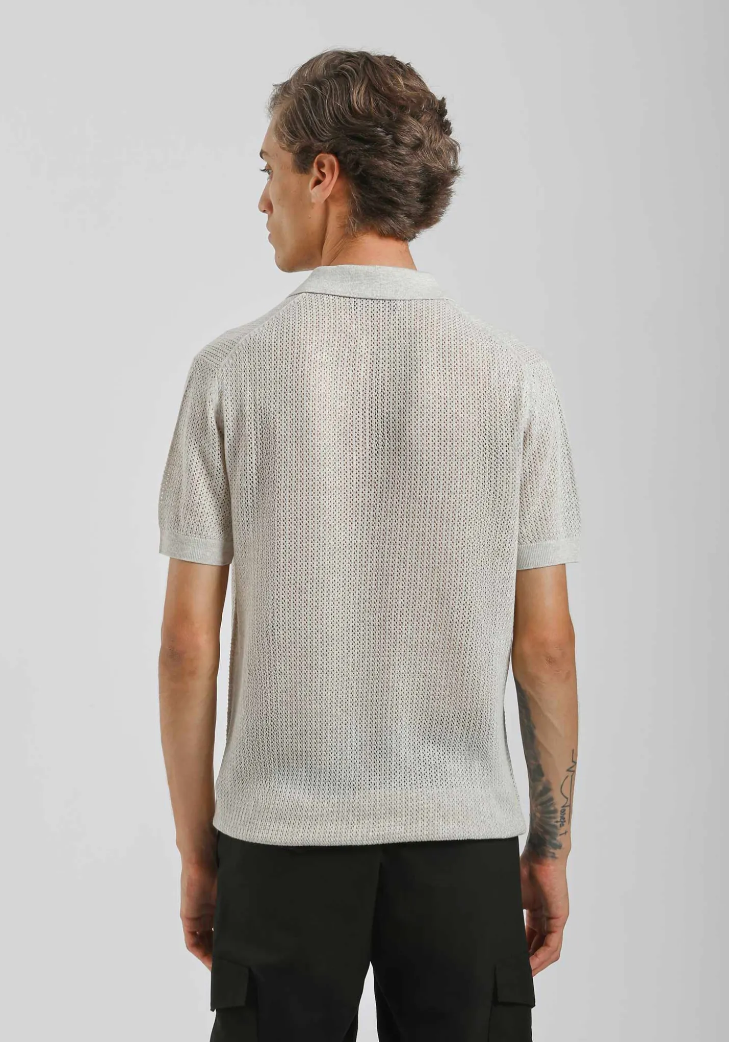 Polo in maglia forata