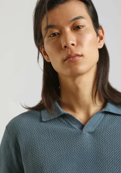 Polo in maglia forata