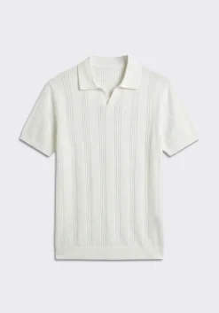 Polo in maglia rigata