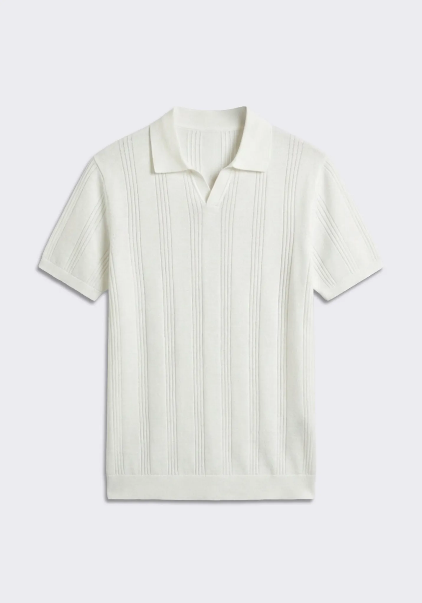 Polo in maglia rigata