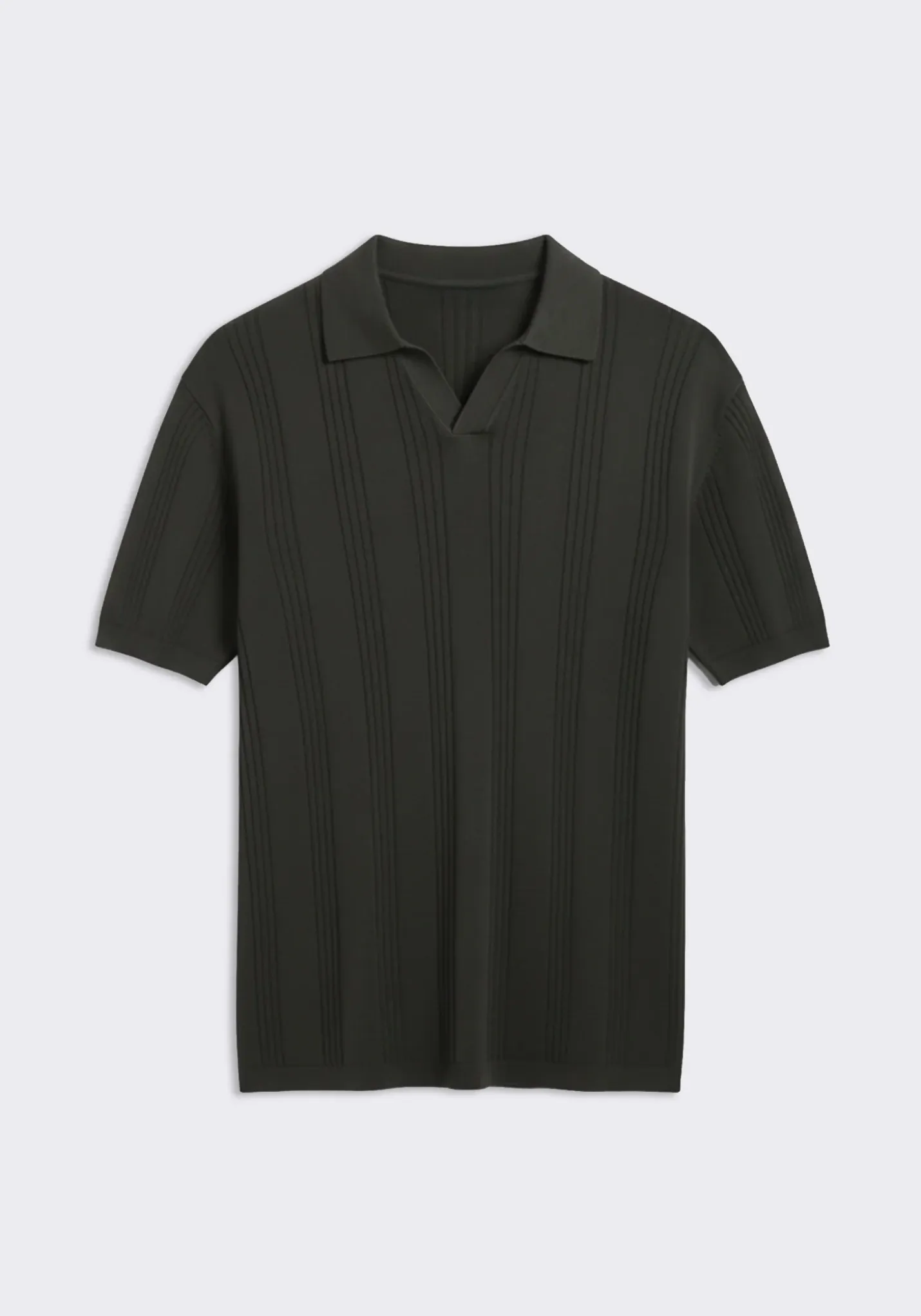 Polo in maglia rigata