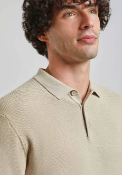 Polo manica lunga con bottoni
