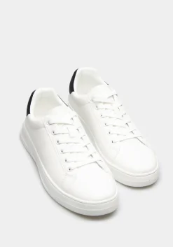 Sneakers effetto pelle