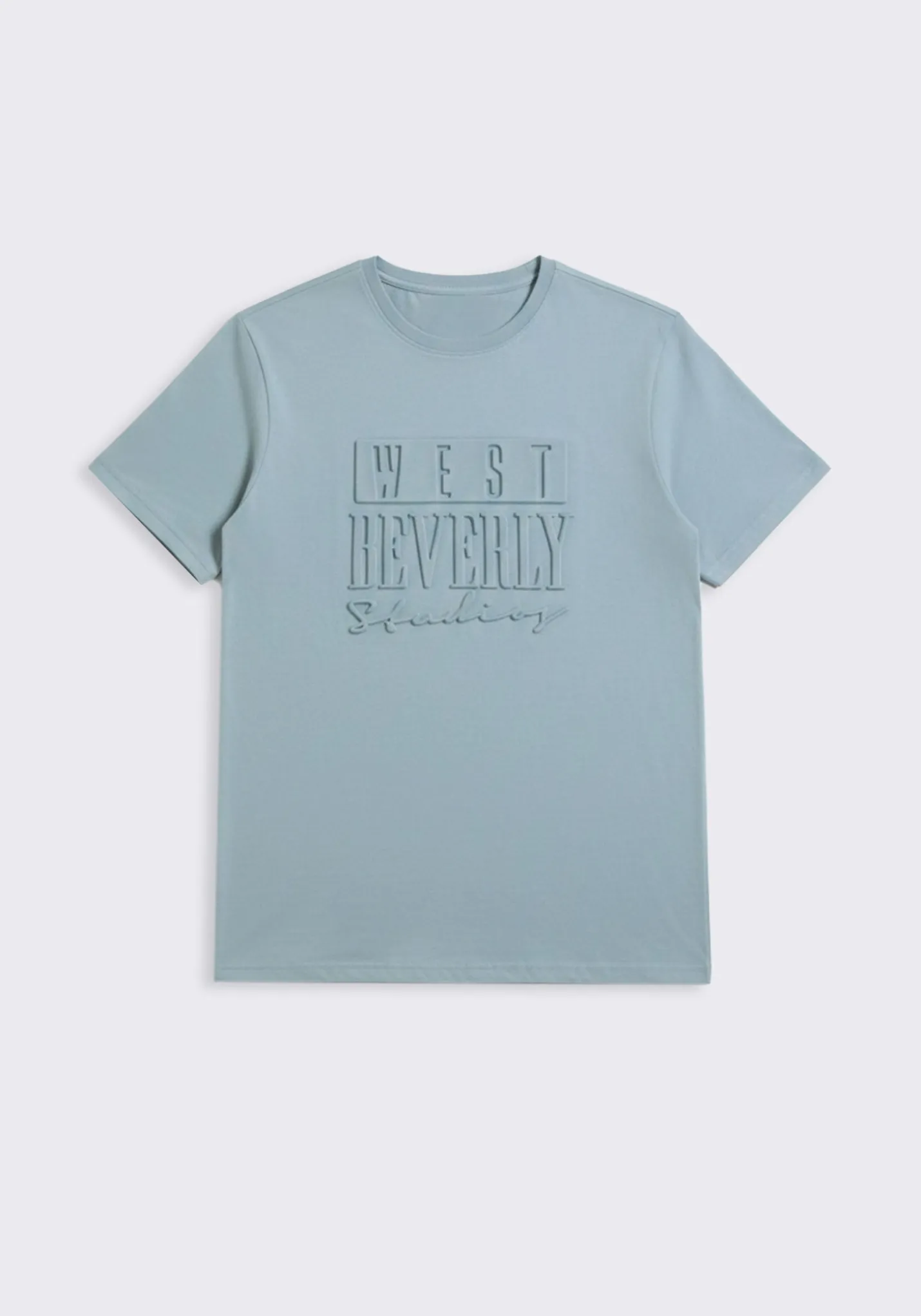 T-shirt con stampa a rilievo