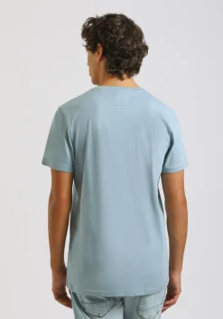 T-shirt con stampa a rilievo