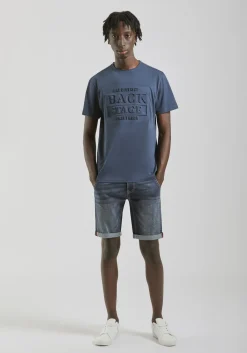 T-shirt con stampa a rilievo