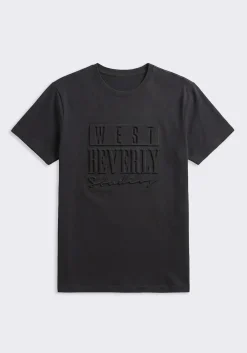 T-shirt con stampa a rilievo