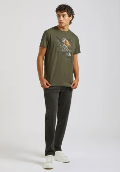 T-shirt 100% cotone con stampa