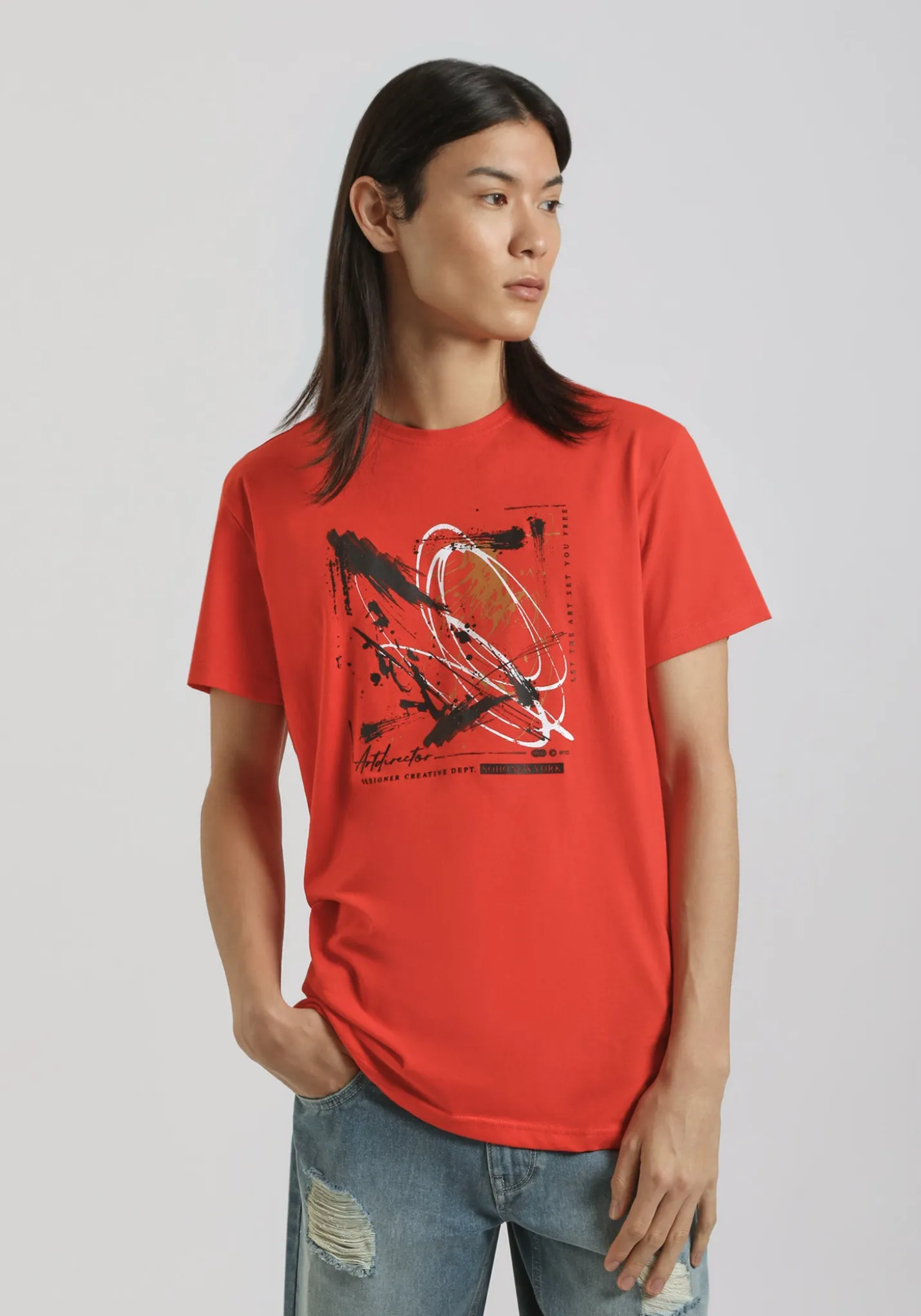 T-shirt 100% cotone con stampa