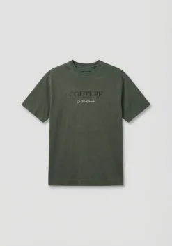 T-shirt effetto lavato con stampa