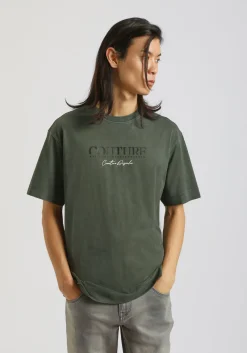 T-shirt effetto lavato con stampa