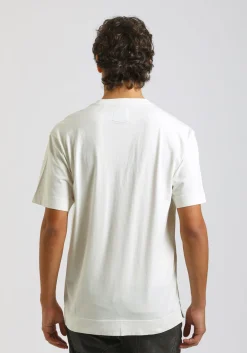 T-shirt effetto lavato con taschino